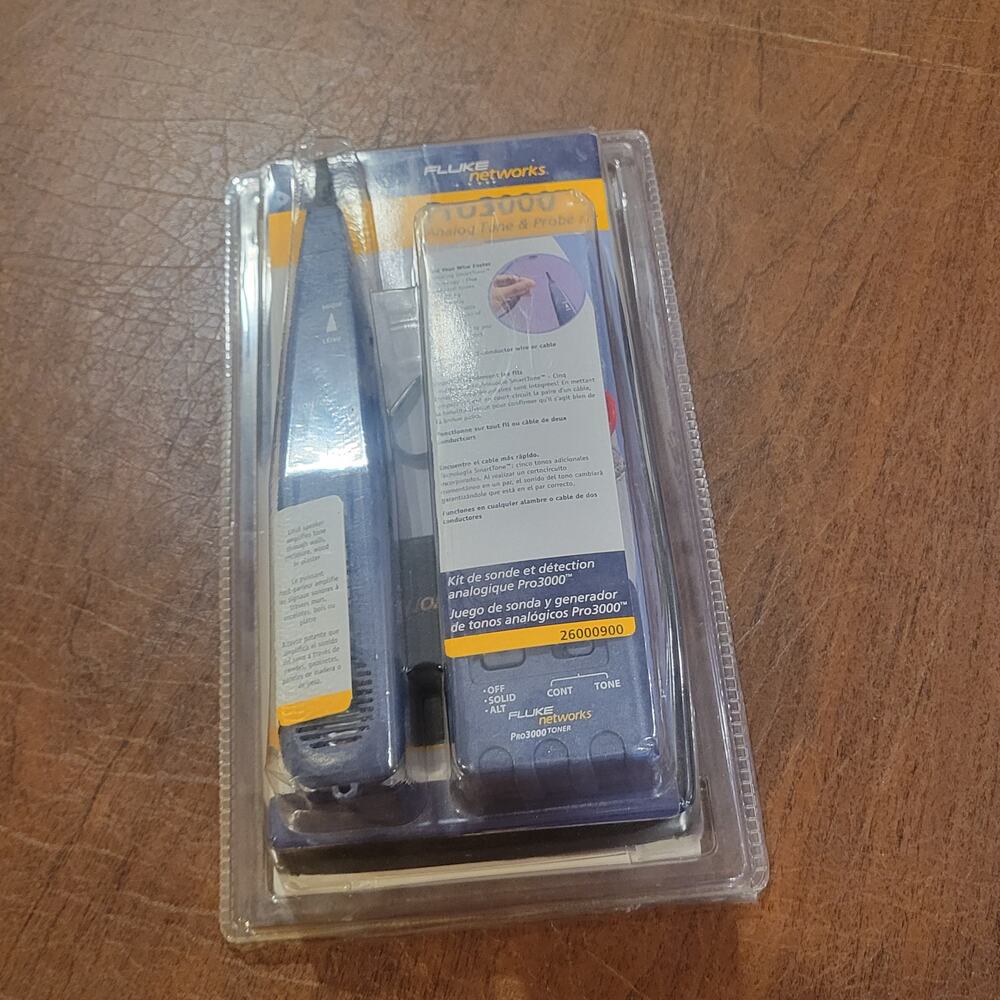 Fluke Networks Pro3000 Analog Tone & Probe Kit 26000900 NEW SEALED NIB
